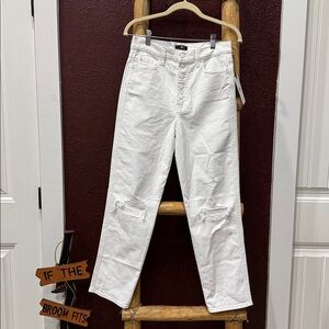 7 For All Mankind White Jeans